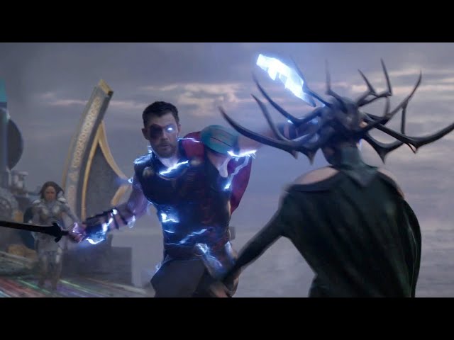 Thor and Valkyrie vs Hela | Thor: Ragnarok [IMAX 4K]