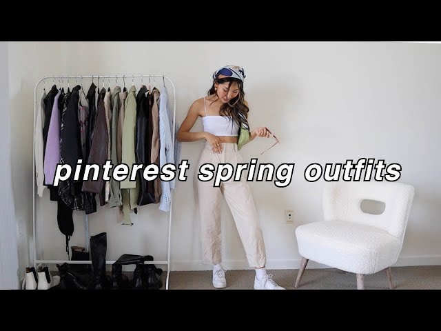 PINTEREST INSPIRED SPRING OUTFIT IDEAS! | recreating pinterest outfits