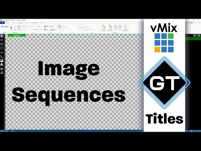vMix GT Title Designer- Add image sequences to your animated titles.