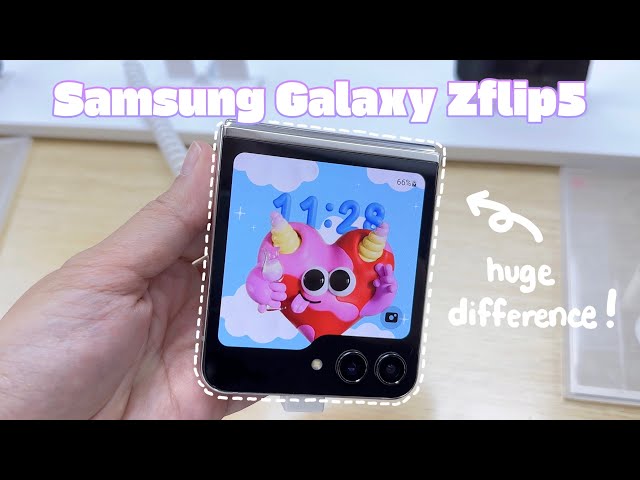 Samsung Galaxy Zflip5 first impression *huge difference!* hands on all colors z플립5
