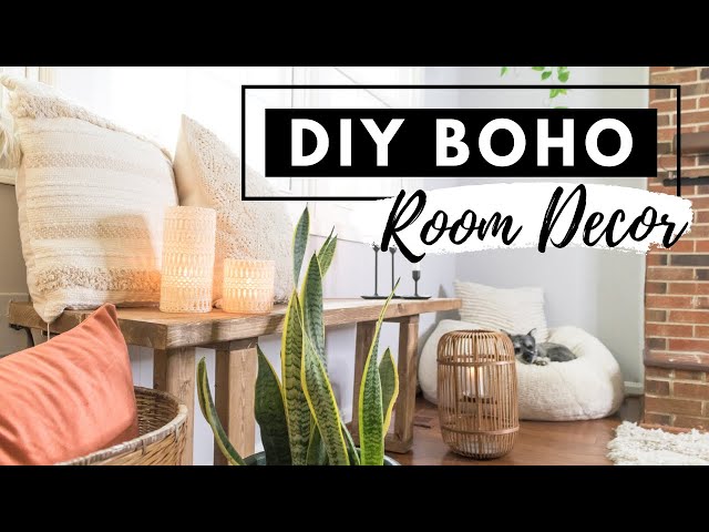 DIY BOHO ROOM DECOR ON A BUDGET | BOHEMIAN LIVING ROOM HOME DECOR