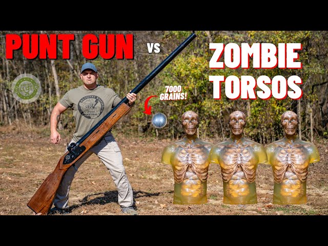 Punt Gun vs Zombie Torsos 🧟‍♂️ (The Biggest Shotgun EVER !!!)