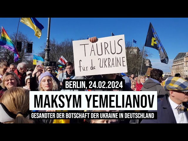 24.02.2024 #Berlin Maksym Yemelianov, Gesandter der Botschaft der Ukraine in Deutschland