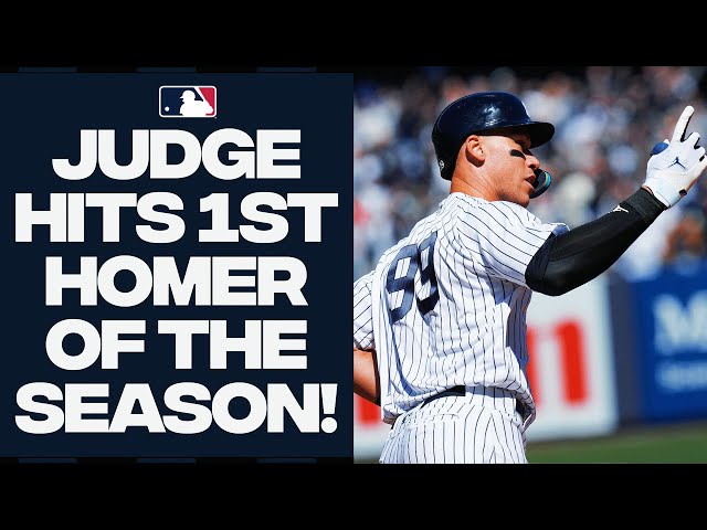 AARON JUDGE CRUSHES FIRST HOME RUN OF MLB SEASON!!!
