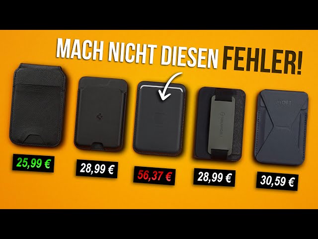 Ich habe 400€ für MagSafe Wallets ausgegeben - Top 5 iPhone Wallets!