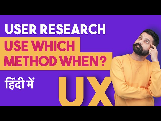 user research methods ux | Use which ux research method when?  by Graphics Guruji