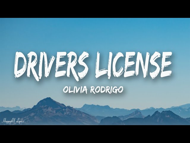 Olivia Rodrigo – drivers license (Mix Lyrics)
