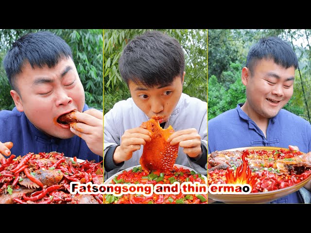 fatsongsong and thinermao new video | mukbang | asmr mukbang | chinese food | chinese cuisine