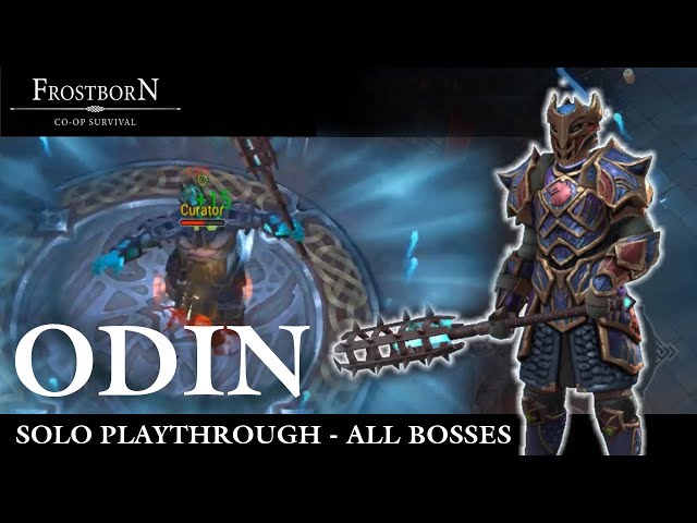 Odin Solo - All levels & bosses Playthrough - Frostborn