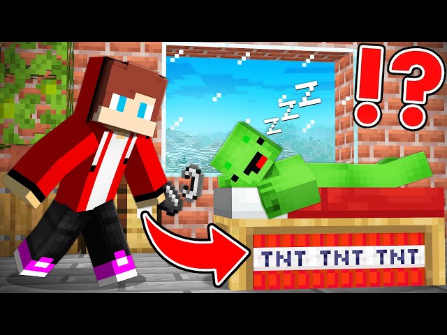 How JJ Pranked Mikey Using Creative Mode in Minecraft - Maizen JJ and Mikey