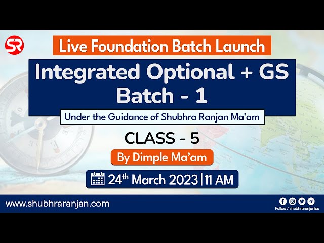 Geography Lecture - 2 | Integrated Optional + GS courses UPSC CSE Target 2024 | Shubhra Ranjan
