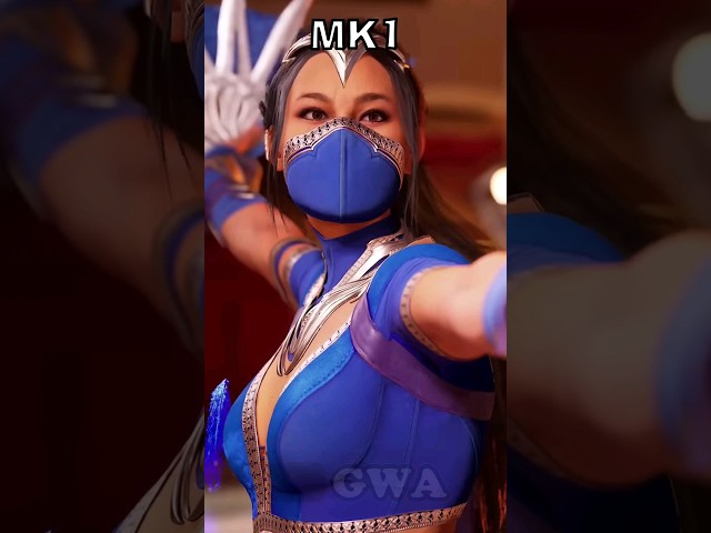 Mortal Kombat Kitana MK1 Vs MK2 Vs MK9 Vs MKX Vs MK11