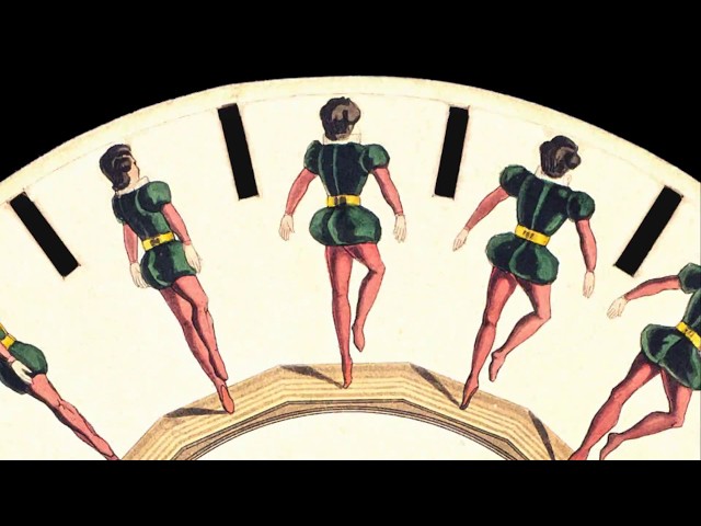 January 1833 - Joseph Plateau  - Phantasmascope - Un petit danseur faisant une pirouette