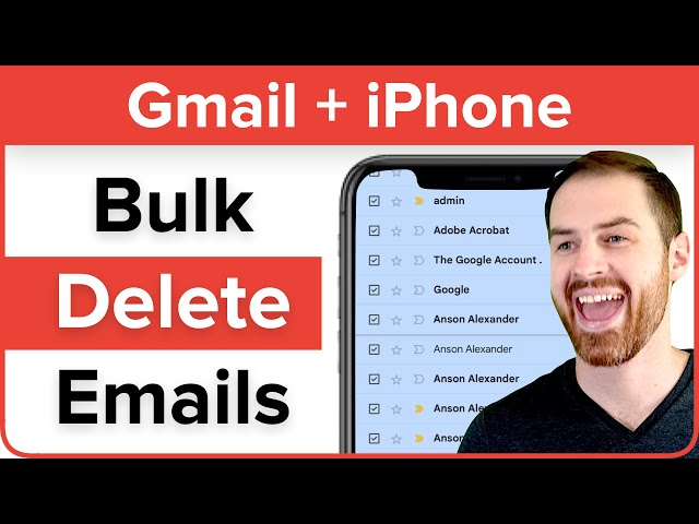 Bulk Delete Gmail Emails on iPhone (more than 50 at at time)