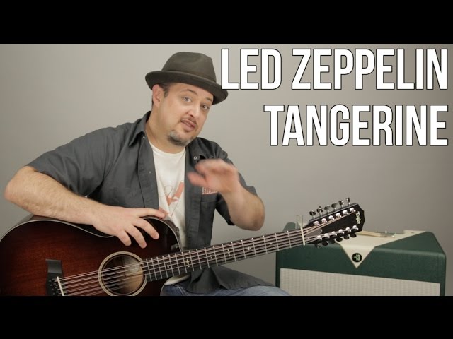 Led Zeppelin Tangerine 12 String Acoustic Guitar Lesson + Tutorial