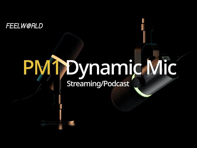 Introducing FEELWORLD PM1 USB/XLR Dynamic Microphone for Podcast Gaming and live streams