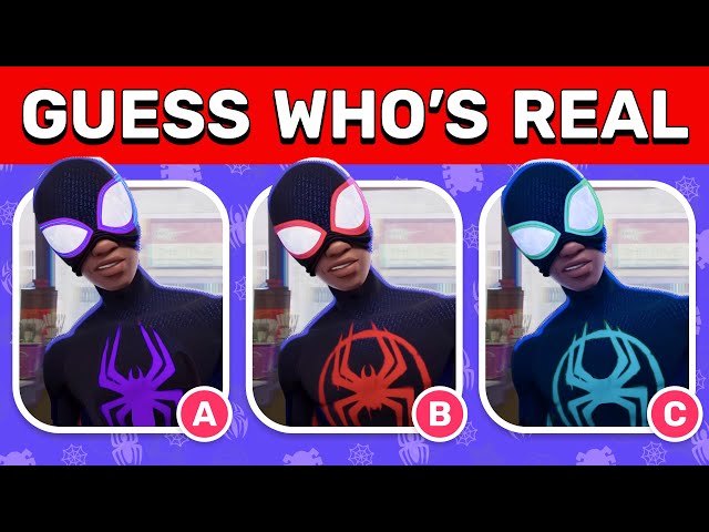 Guess the Real Spider-Man Characters | Across the Spider Verse Movie Quiz