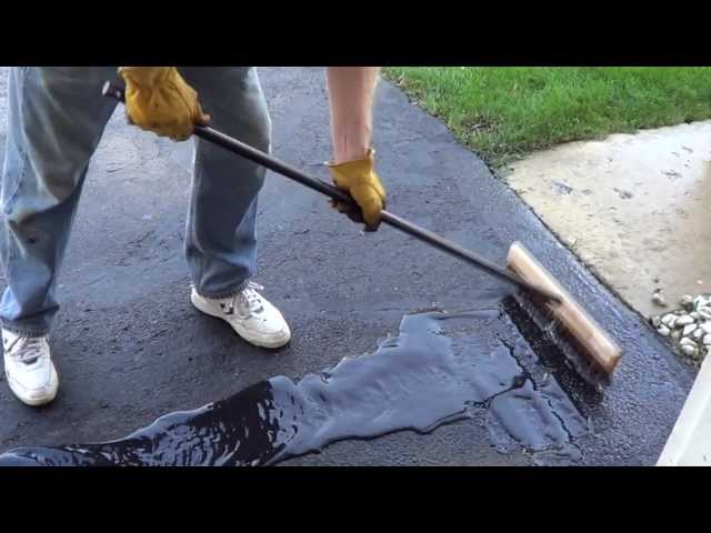 How to Apply a Driveway Sealer - Sealing a Driveway