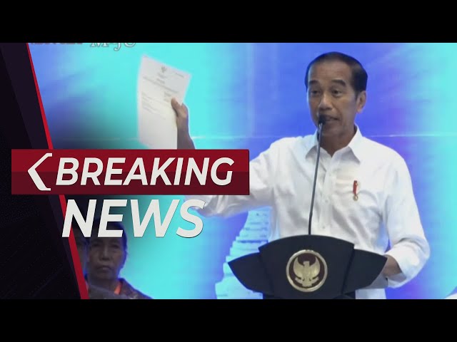 BREAKING NEWS - Presiden Jokowi Serahkan Sertifikat Tanah untuk Rakyat Banyuwangi