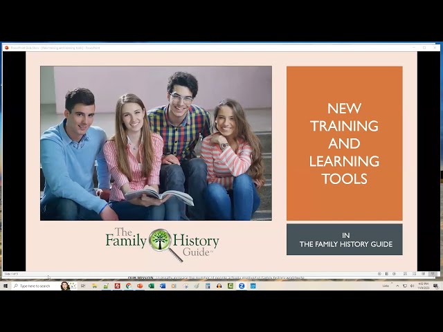 New Training and Learning Tools in The Family History Guide – Bob Taylor (9 November 2023)