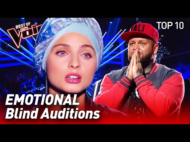 TOP 10 | MOST EMOTIONAL Blind Auditions in The Voice that made the Coaches cry