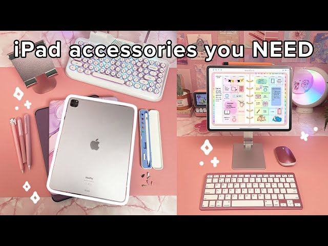 iPad accessories you NEED 2023 🍎 iPad stand & case, apple pencil sleeve, keyboards & more