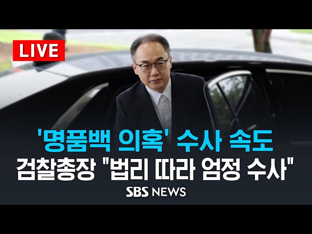 '명품백 의혹' 수사 속도.. 이원석 검찰총장 "법리 따라 엄정 수사" / SBS