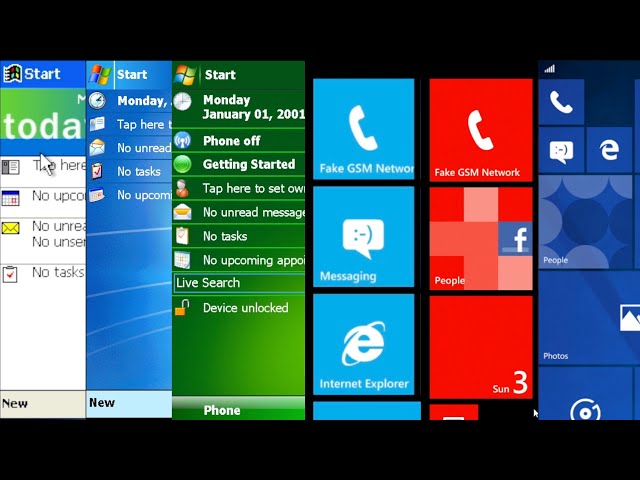 Evolution of Windows Phone OS (2000 - 2017)