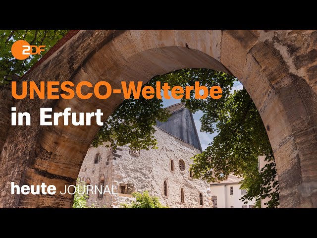 heute journal vom 17.09.23 UNESCO Weltkulturerbe in Erfurt, Migration in der EU, Lampedusa (english)
