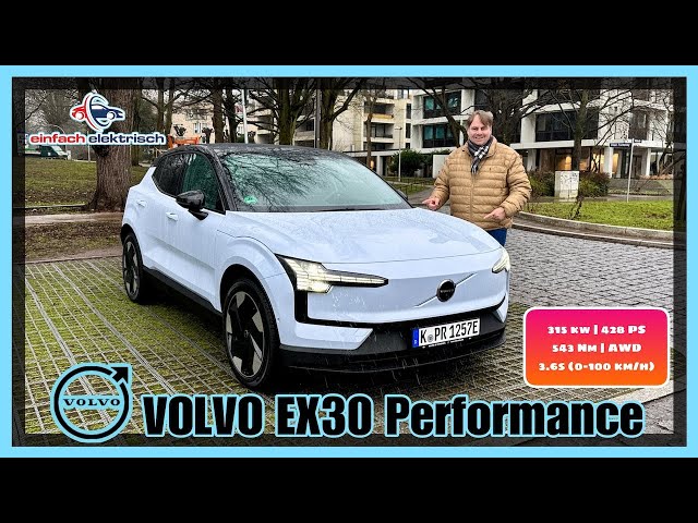 Volvo EX30 kleines Elektro SUV mit Sportwagen Performance⁉️