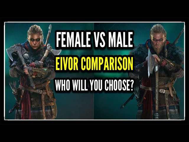 Female Eivor vs Male Eivor Comparison in Assassin's Creed Valhalla - Who will you Choose?