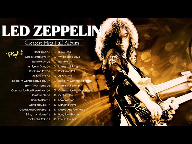 Led Zeppelin Greatest Hits Full Album 2023 - The Best Of Led Zeppelin Playlist
