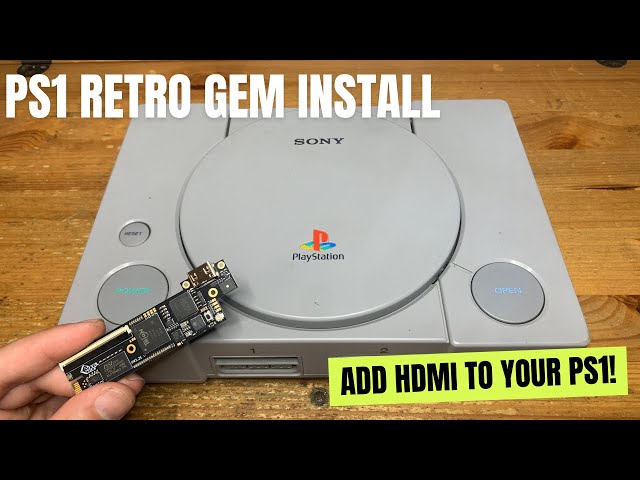 Add pixel perfect HDMI to your PlayStation 1! PixelFX Retro Gem installation and demonstration
