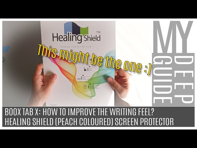 How To Improve the Writing Feel on Boox TabX or Max Devices? Self Healing Screen Protector Review
