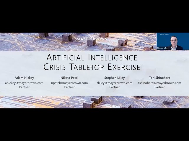 Artificial Intelligence Crisis Tabletop Exercise