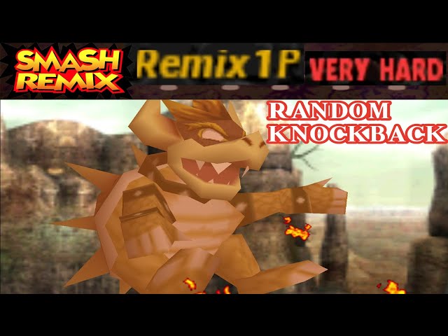 Smash Remix - Classic Mode Remix 1P Random Knockback with Giga Bowser