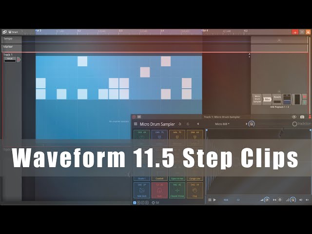 Tracktion Waveform 11.5 - Explaining Step Clips