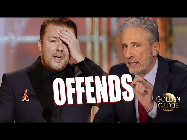 Ricky Gervaiss performance at the Golden Globes offends Jon Stewart