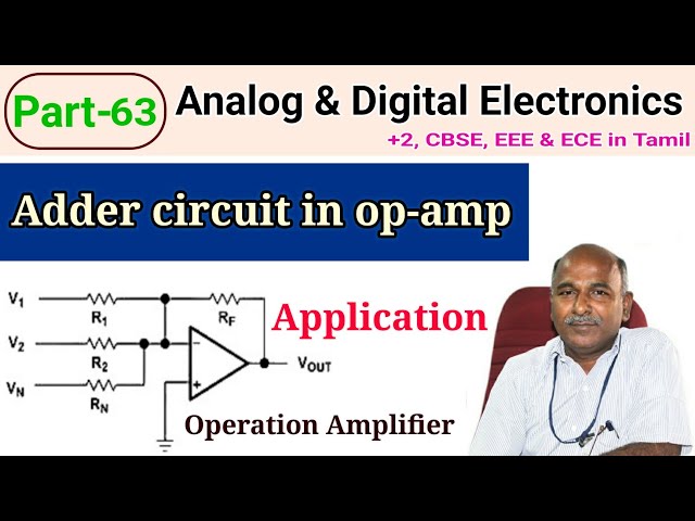 What is adder circuit in op-amp in tamil