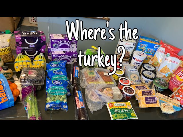 Thanksgiving Week Grocery Haul, A Day Late