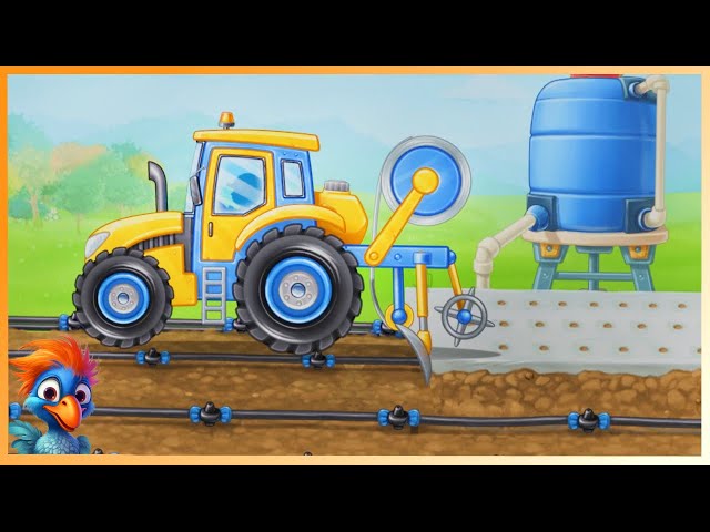 Traktor auf dem Erdbeerfeld| | Traktor Kinder | DoDo