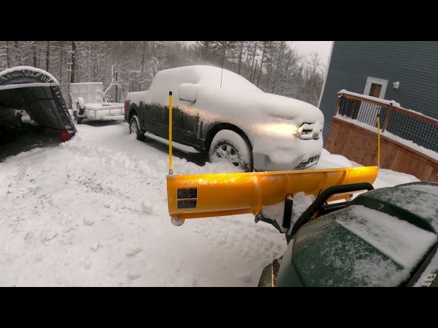 Plowing First Maritime Nor’Easter Of 2024 With Can-Am Defender Side by Side