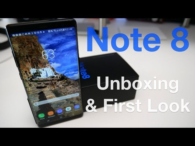 Note 8 - Unboxing and First Setup