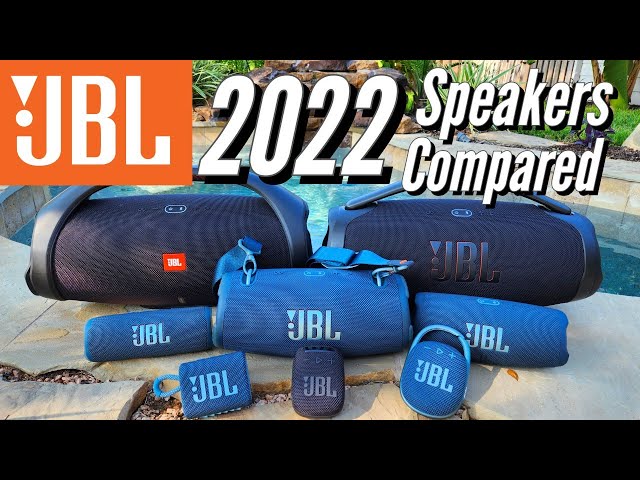 JBL Boombox 3, JBL Xtreme 3, JBL Charge 5, JBL Flip 6, JBL Clip 4, JBL Go 3 & JBL Wind 3 (2022)