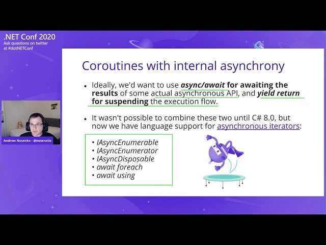 Asynchronous Courotines with C#