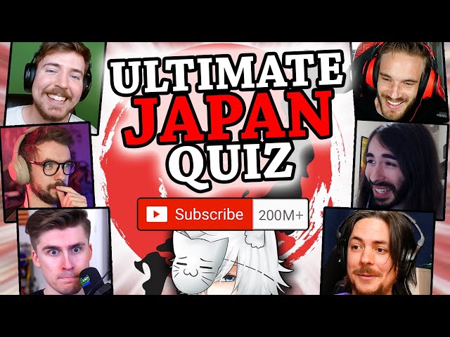 I Asked MASSIVE YouTubers to Try this IMPOSSIBLE Japan Quiz