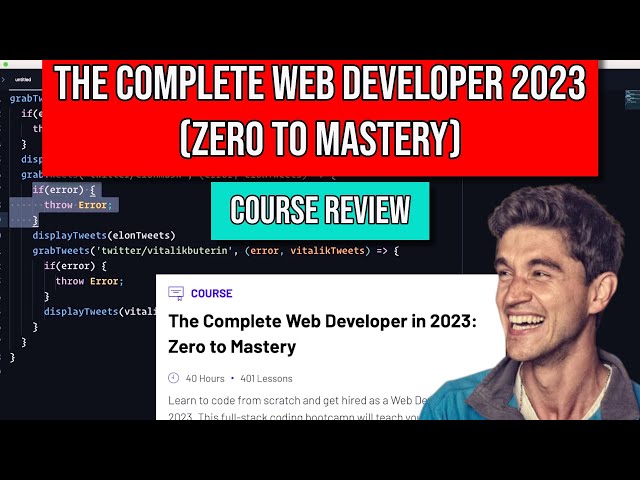 The COMPLETE Web Developer in 2023 COURSE REVIEW (Updated) | Zero to Mastery
