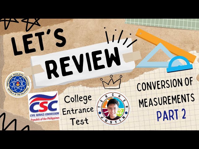 LET's Review: The Conversion of Measurements [Example 8-13]