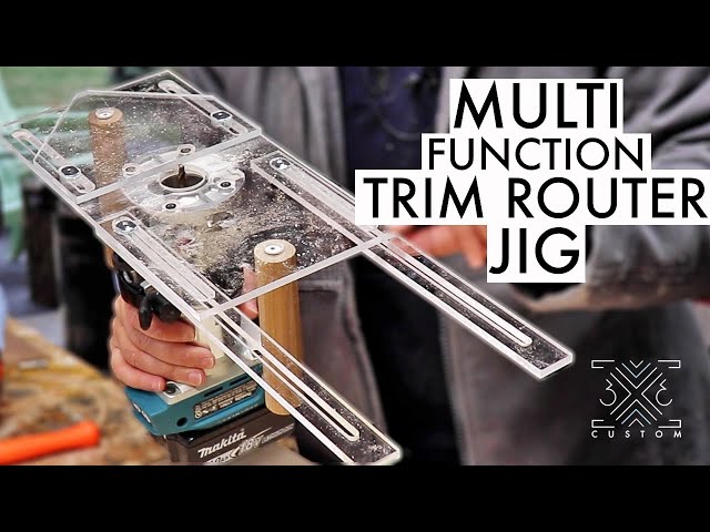 6-IN-1 TRIM Router Jig -  freehand routing, inlays, edge-banding, mortises, dados, circles & more!