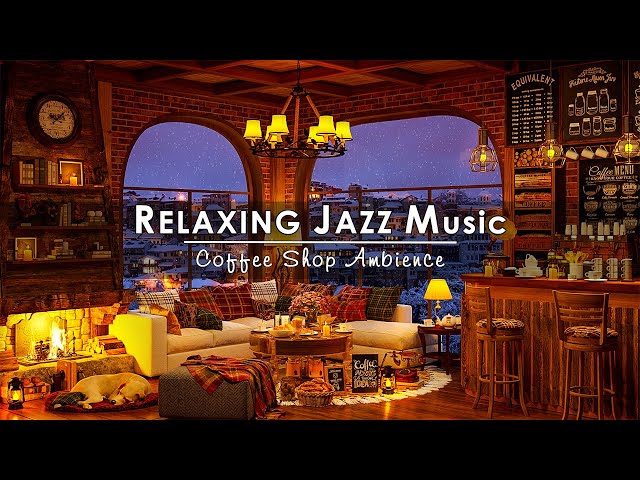 Smooth Piano Jazz Music at Cozy Winter Coffee Shop Ambience to Study, Work, Unwind | Winter Jazz
